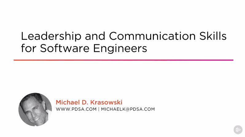Leadership and Communication Skills for Software Engineers