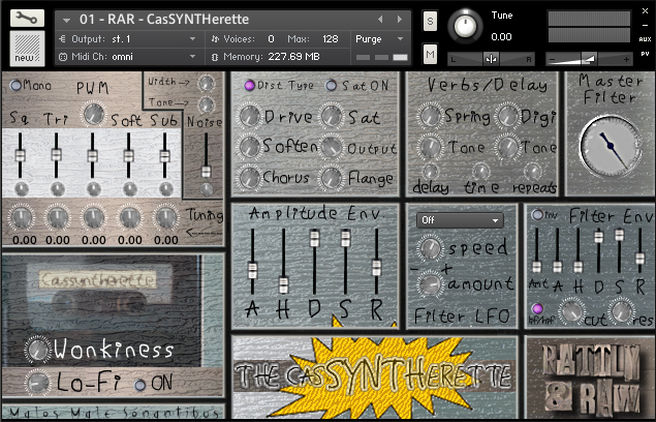 Rattly And Raw The Cassyntherette KONTAKT