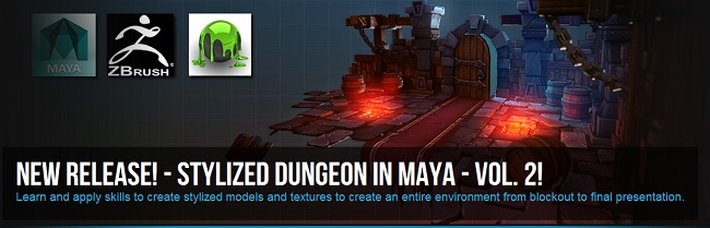 3DMotive – Stylized Dungeon In Maya Volume 2