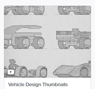 Gumroad – Vehicle Design Thumbnails by Mike Hill