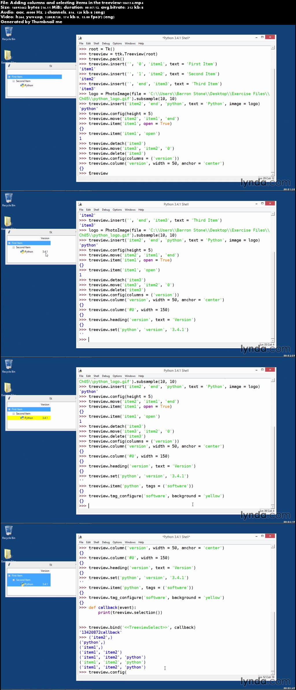Lynda - Python GUI Development with Tkinter (repost)