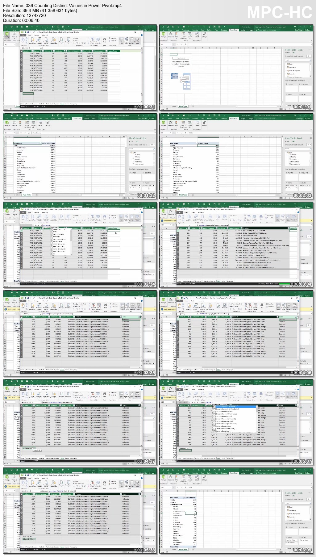  Excel 2016 PowerPivot, PowerMap, PowerQuery, PowerView & BI