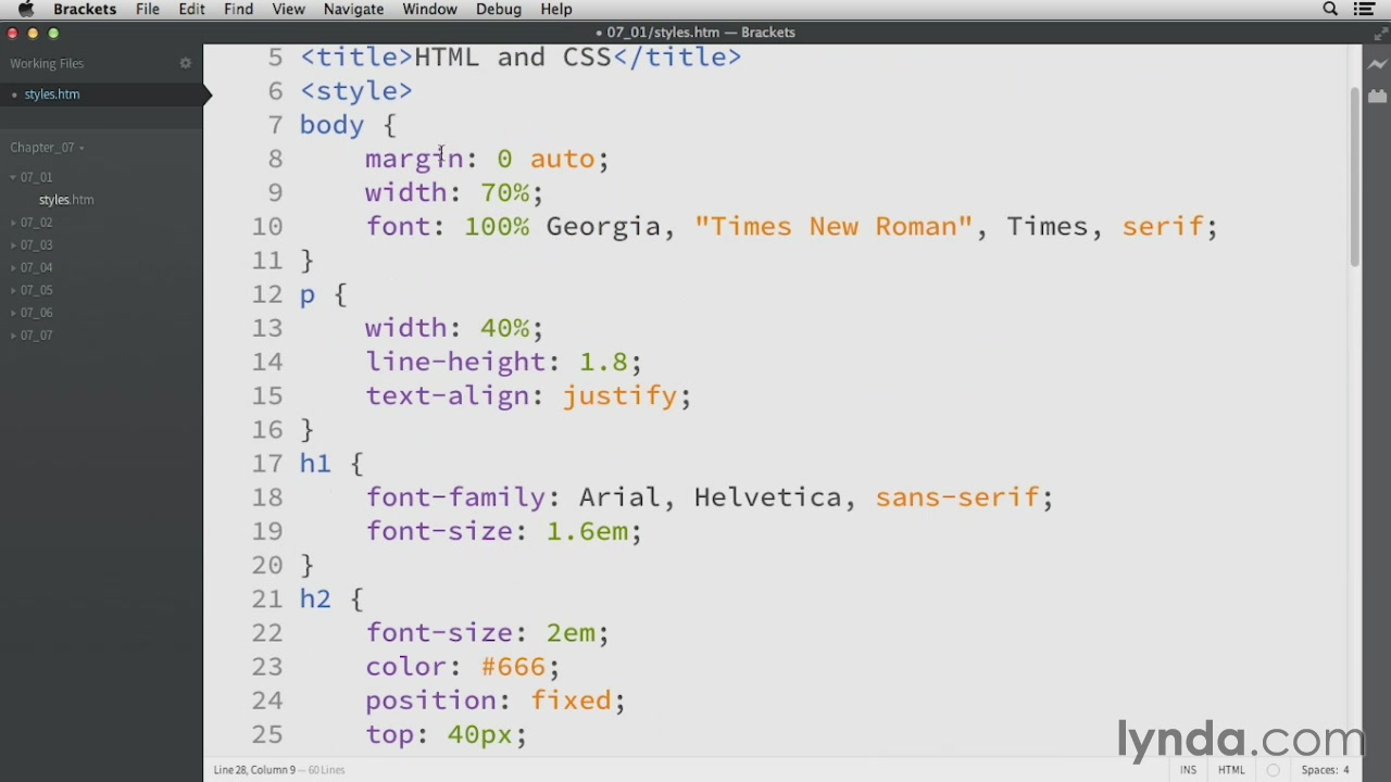 Lynda - HTML Essential Training [repost]