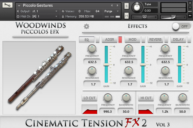 Cacophony Inc Cinematic Tension FX 2 Vol.3 Piccolos KONTAKT