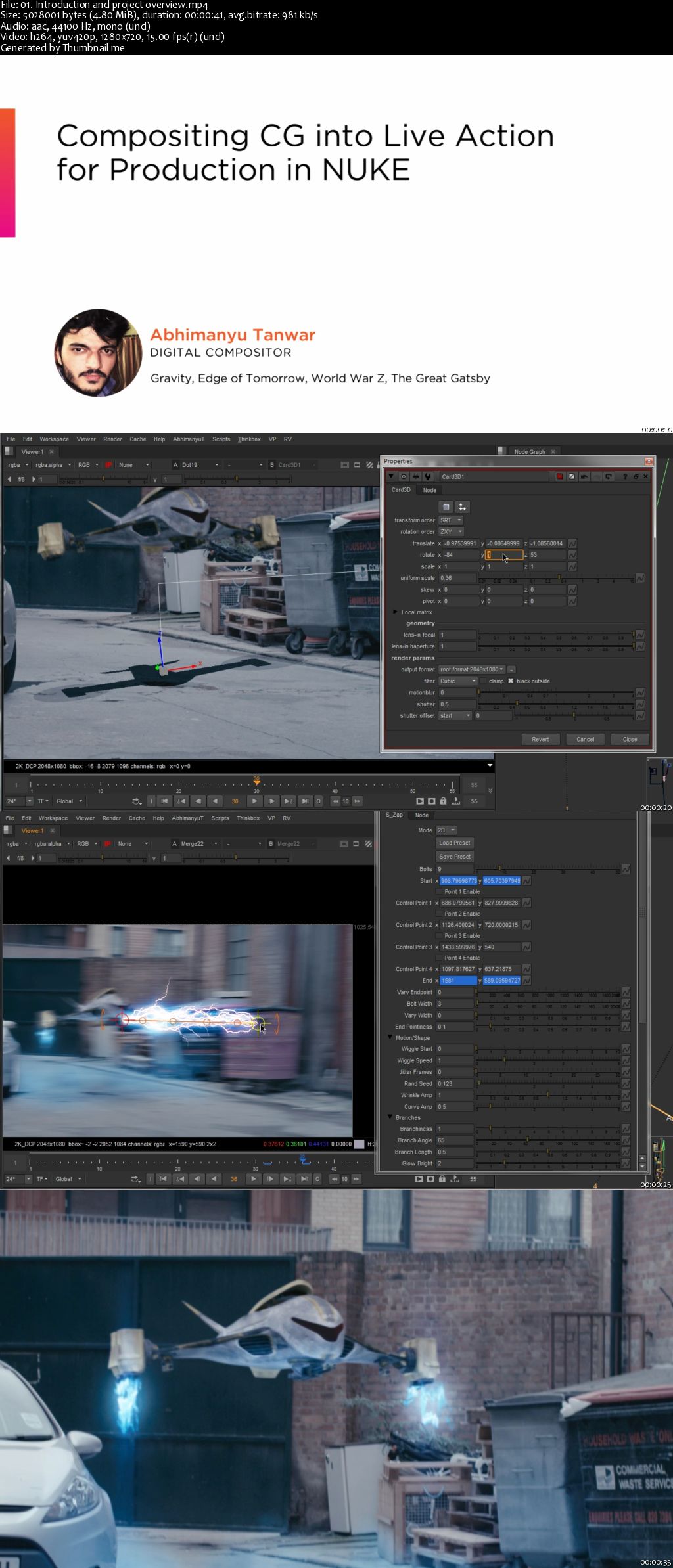 Compositing CG into Live Action for Production in NUKE