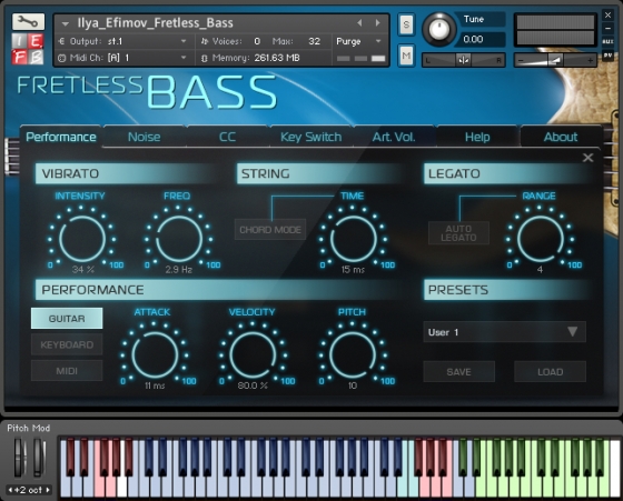 Ilya Efimov Fretless Bass KONTAKT