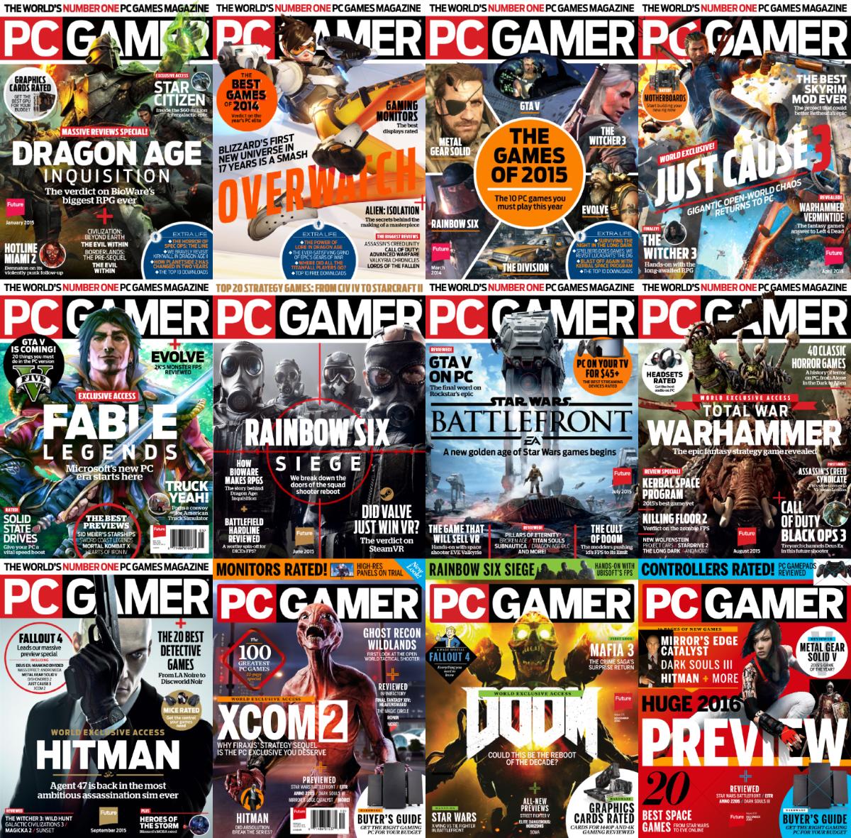 PC Gamer USA – 2015 Full Year Issues Collection-P2P
