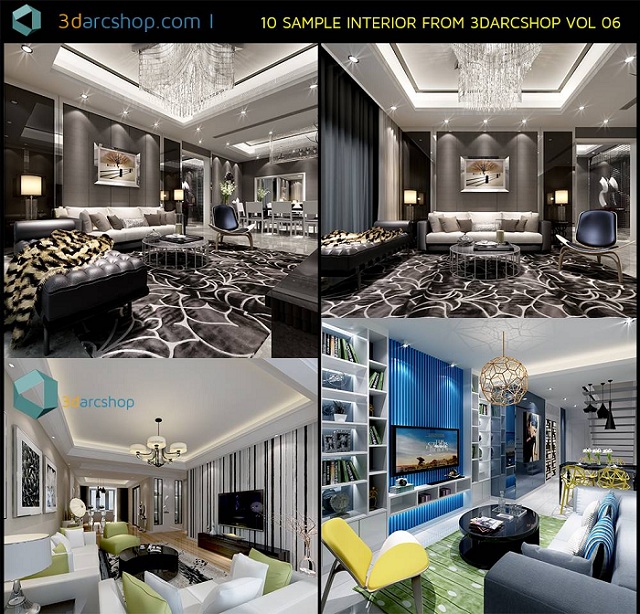 3darcshop – 10 Sample interior Vol 06