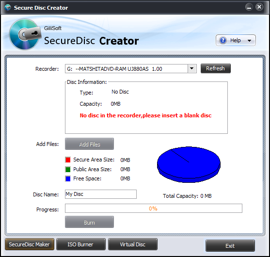 GiliSoft Secure Disc Creator 6.6.0