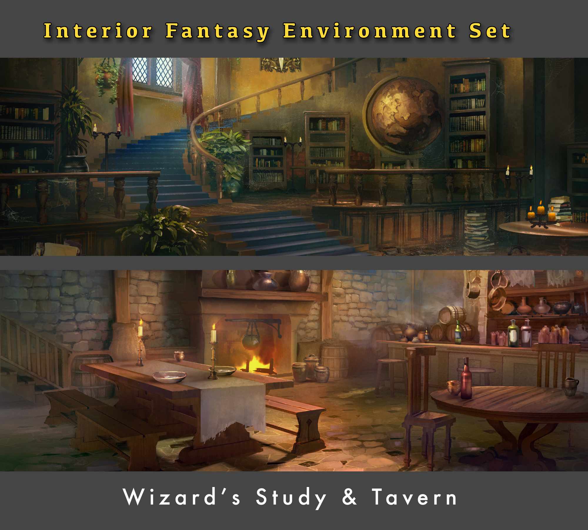 Gumroad – Fantasy Environment Interiors by Tyler Edlin