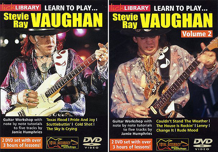 Lick Library – Learn to Play Stevie Ray Vaughan – DVDRip – Volume 1 & 2 [Repost]