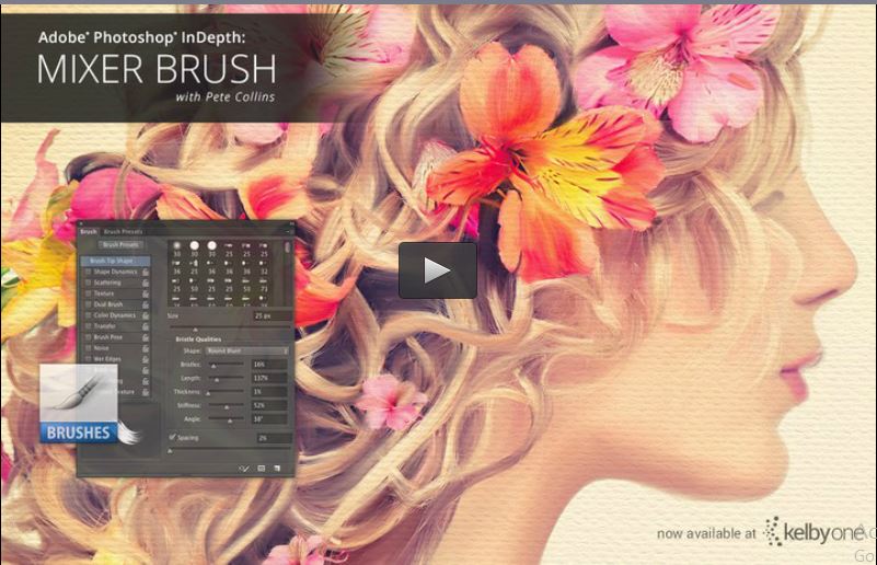 KelbyOne – Adobe Photoshop In-Depth: The Mixer Brush Tool