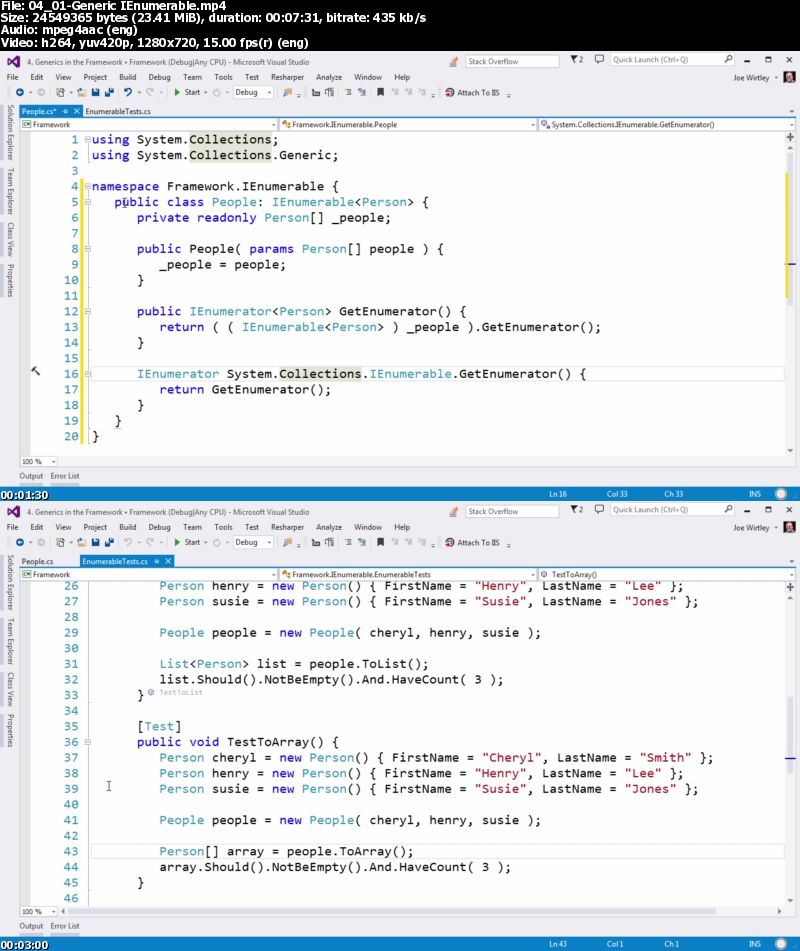 Generics in .NET Training Video