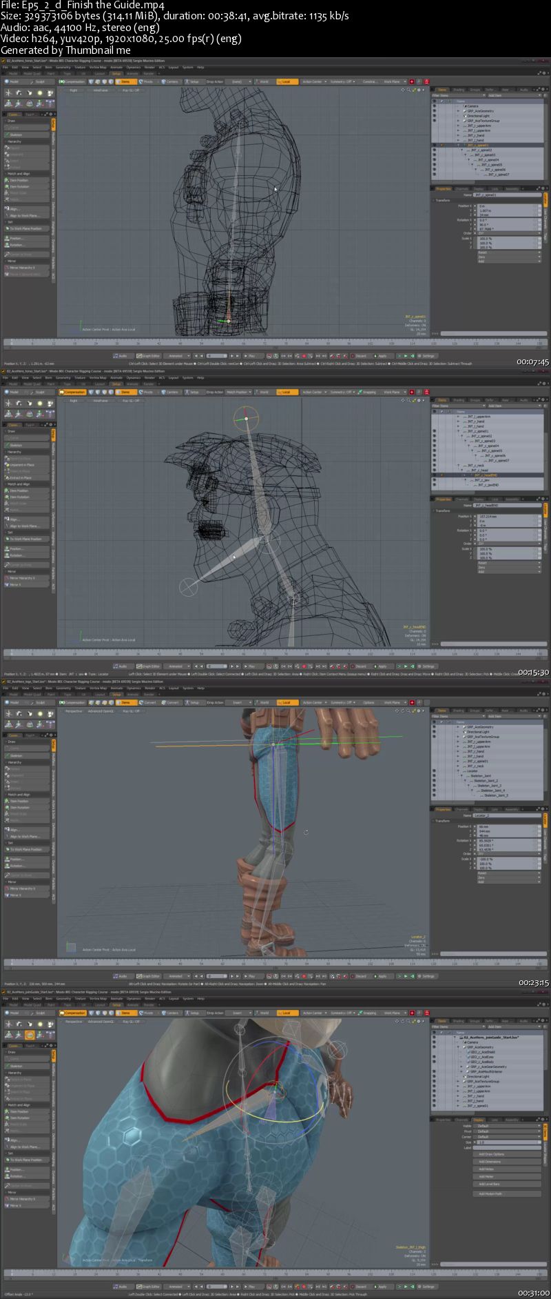 Modo - Character Rigging Course by Sergio Mucino