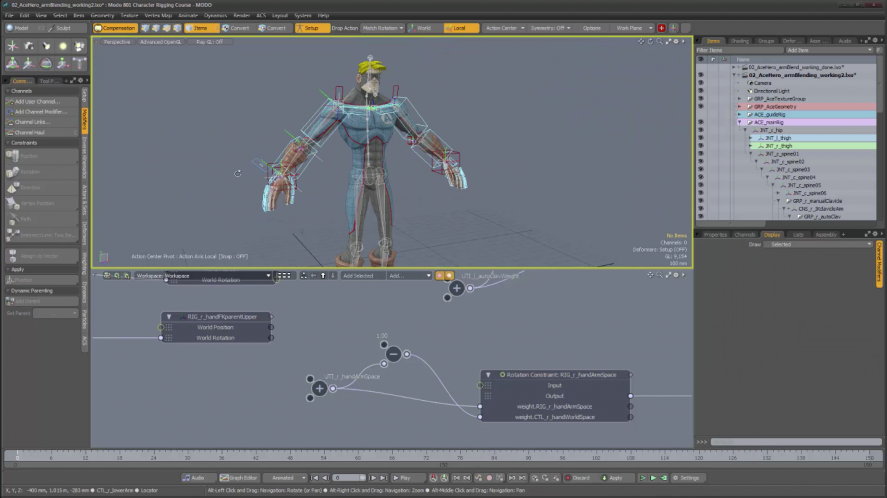 Modo – Character Rigging Course by Sergio Mucino