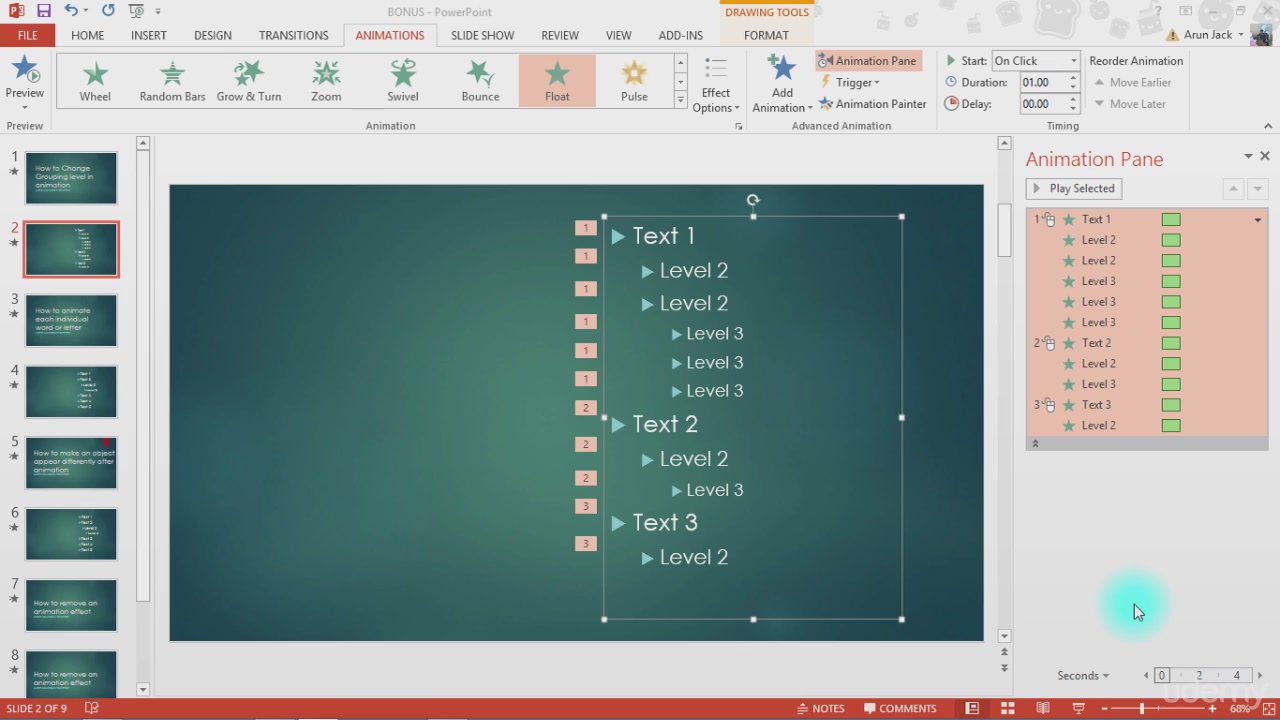PowerPoint: Animation & 3D Design in PowerPoint Presentation (2015)