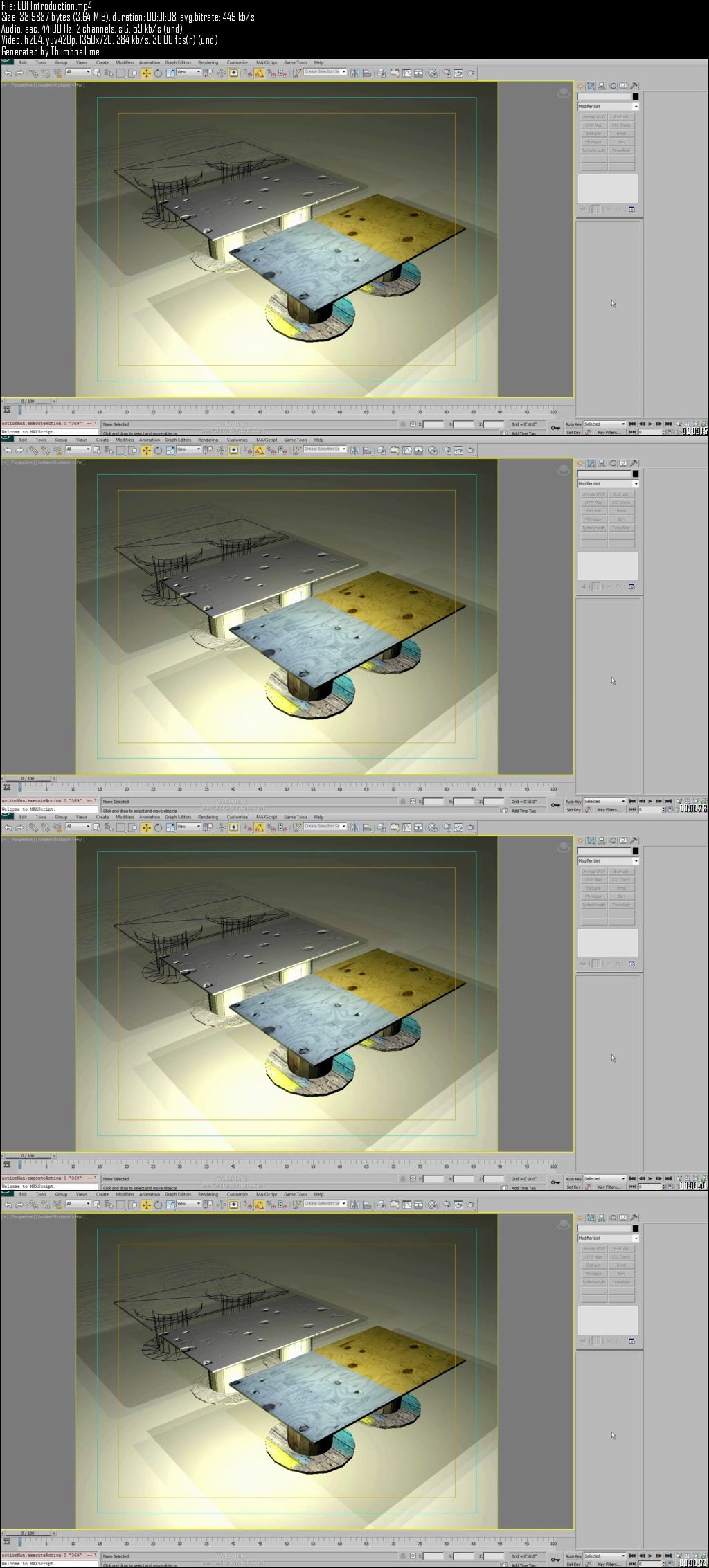 Modelling a Table Using 3ds Max