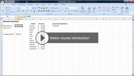 Lynda – Excel 2007: Introduction to Formulas and Functions
