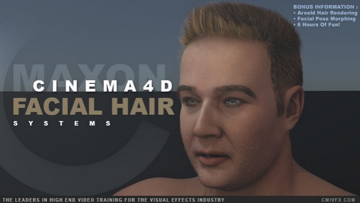 Cinema 4D Facial Hair Grooming