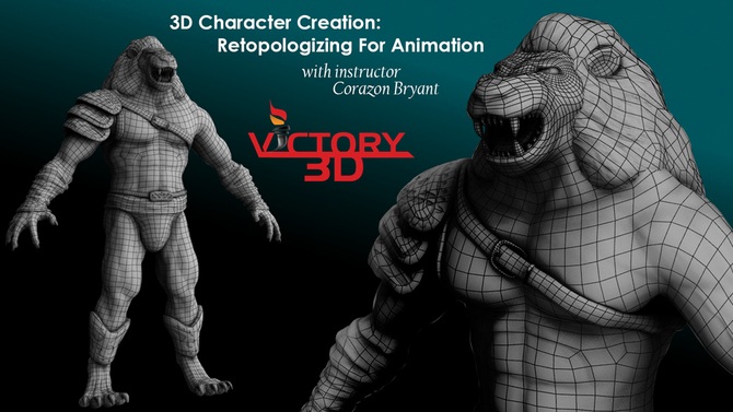 Gumroad – 3D Character Creation: Retopologizing For Animation
