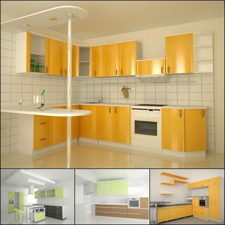 Modern Kitchen 3D Models