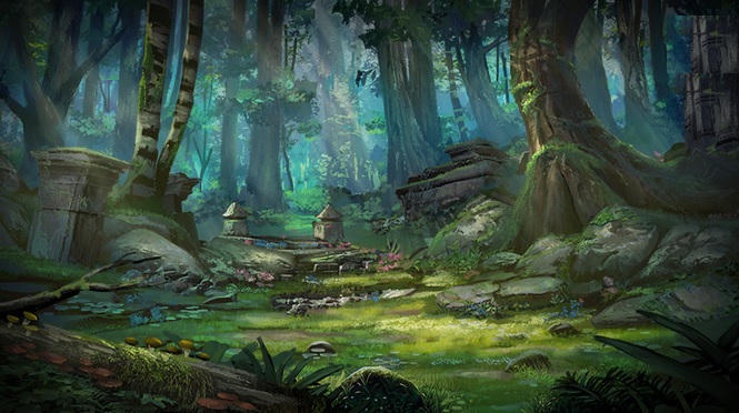 Painting a Fantasy Style Forest by Tyler Edlin