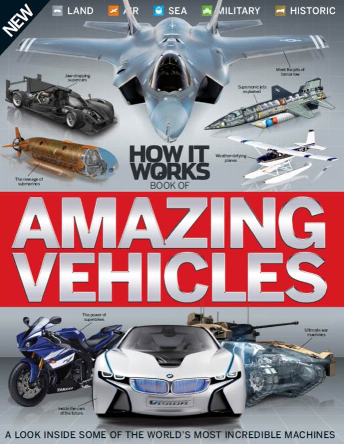 How it Works Book of Amazing Vehicles Volume 1 Revised Edition-P2P